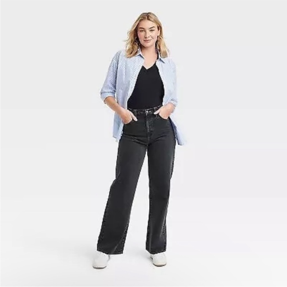 Black Wide Leg Jeans